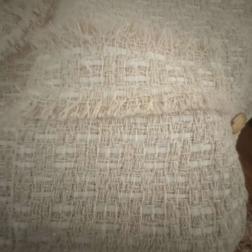 Zara Women's Beige Tweed Vest - Picture 5 of 6